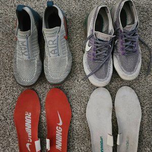 TWO PAIRS OF NIKE AIR MAX WOMANS SNEAKERS SIZE 9